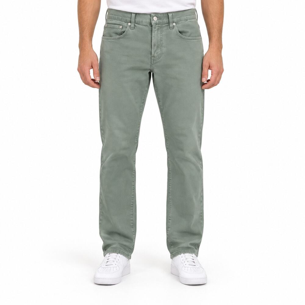 Lucky Brand Jeans Mens 32x32 Green Straight Regular Fit Stretch Denim Pants